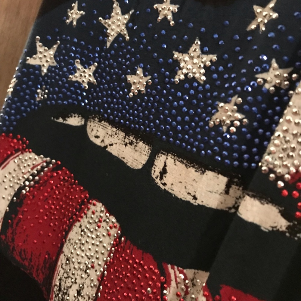 Racerback Black Tank Top w/ RWB Sequence - Picture 6 of 7
